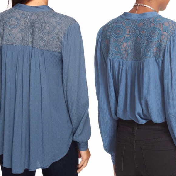 🎉NWT Free People button down hi-low top - Picture 4 of 6