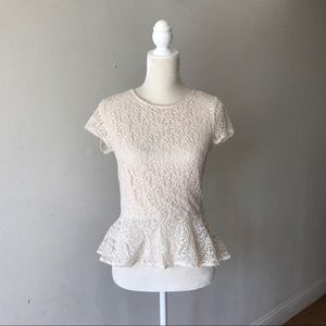 Innocent Lace Peplum Blouse.