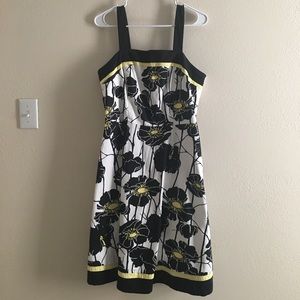 Black & Yellow Floral Dress