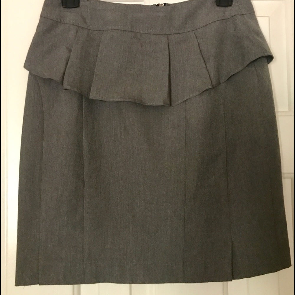 Grey Peplum skirt