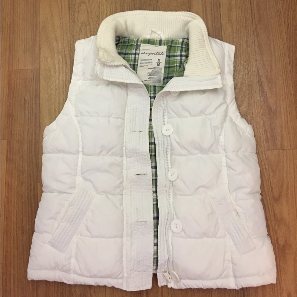 White areopostale vest