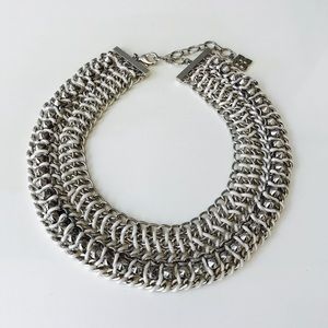 BCBG Chain Studded Necklace