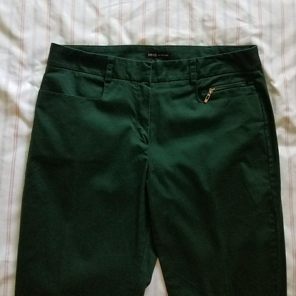 MANGO GREEN DRESS PANTS