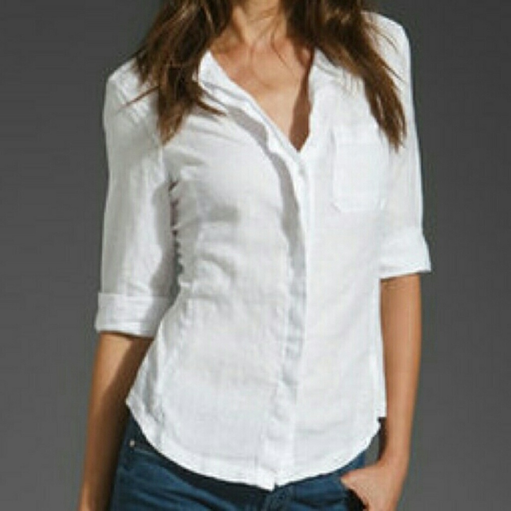 James Perse White Shirt size 4