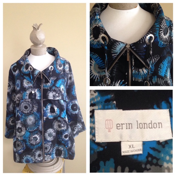 Erin London Jackets & Blazers - ✨HP💫🆕Erin London Trench Design Jacket 3/4 Slv XL