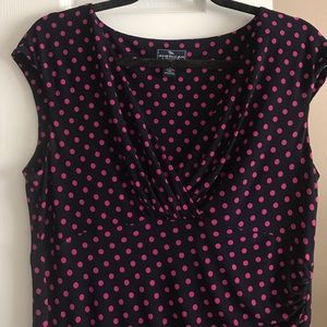 Pink polka dot dress