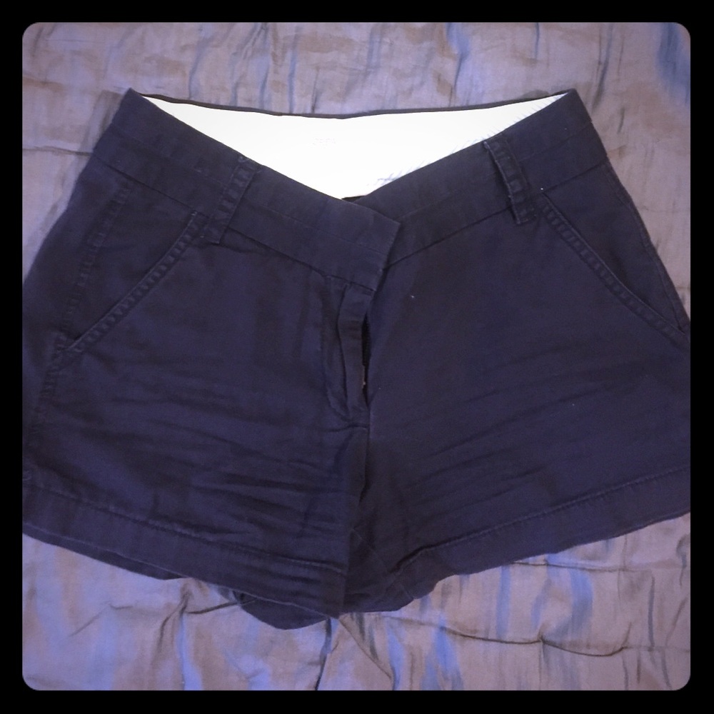 J. Crew chino shorts navy