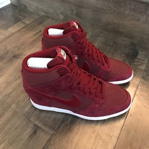 Nike wedge sneakers.