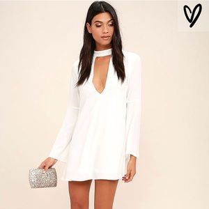✨White shift dress, worn once!✨