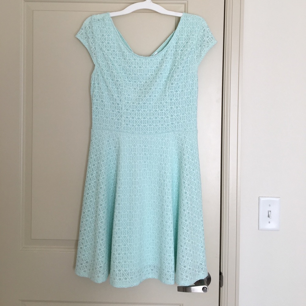 NWOT light mint skater stretchy summer dress