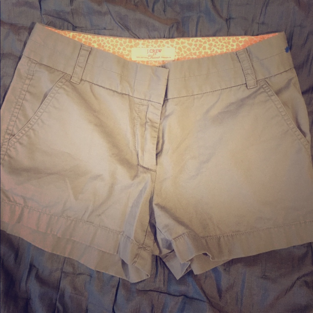 J. Crew chino shorts light grey