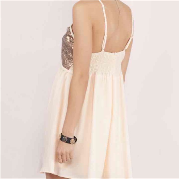 Pink, sequence shift dress - Picture 2 of 2