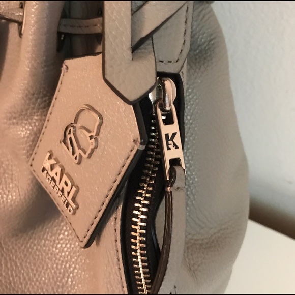 76 off Karl Lagerfeld Handbags SALE Karl Lagerfeld Textured leather