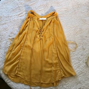 Elodie women's mustard yellow sleeveless blouse