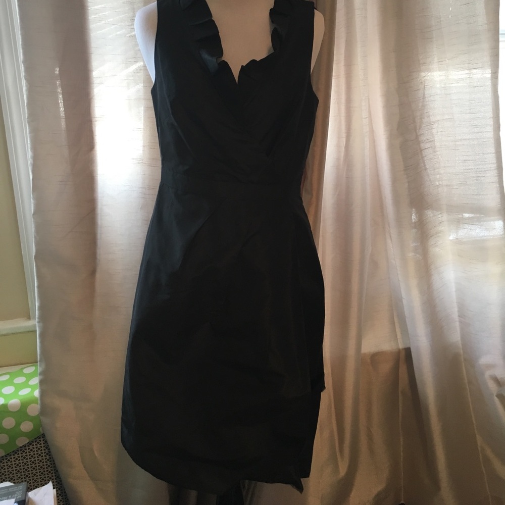 Black J crew dress.