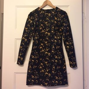 Zara Woman Neoprene Floral Mini-Dress - size S