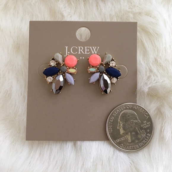 J. Crew Gemstone Cluster Earrings - Picture 2 of 3