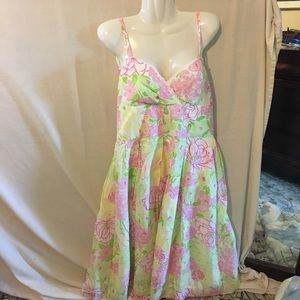 Lilly Pulitzer, multi-pastel, mid length dress, 10