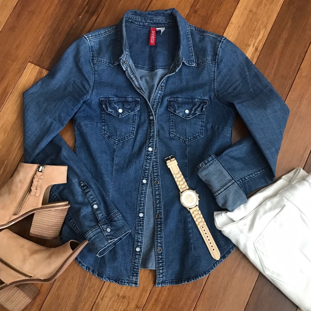 Denim Button Down Shirt