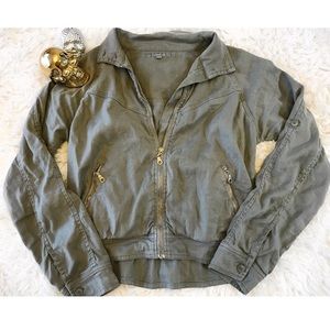 •ANTHROPOLOGIE• Army Green Jacket
