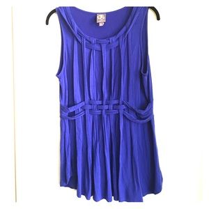 Anthropologie One September Pleated Avant Top