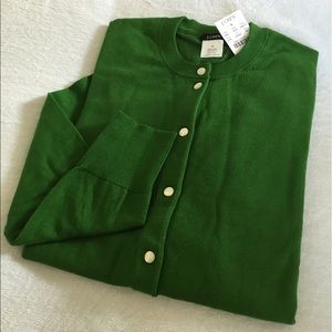 🆕 J. Crew "fresh pine" Jackie Cardigan NWT