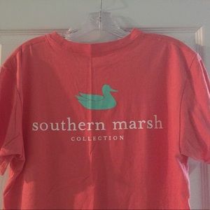 coral southern marsh tshirt
