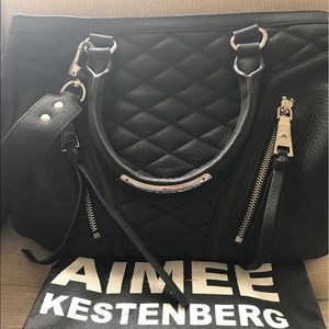 Aimee Kestenberg black leather purse NWOT.