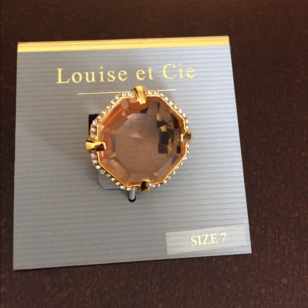 Louise et Cie octagon cocktail ring size 7