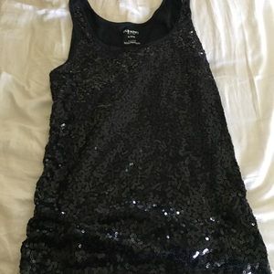 Black Old Navy sequin tank top-XL