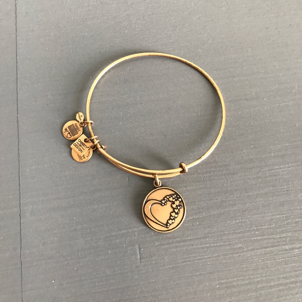 Alex and Ani Gold Whole Heart Bracelet