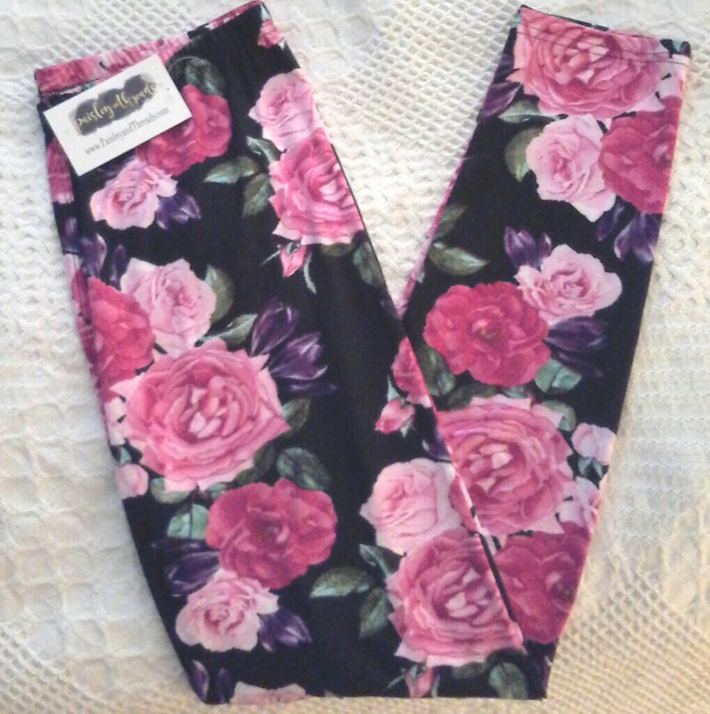 Paisley and Threads Rosebud leggings
