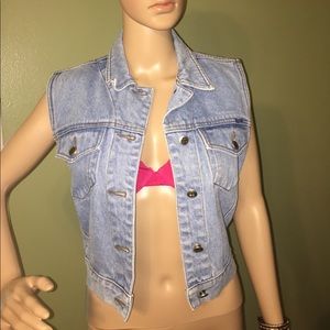 Vintage Bill Blass Denim vest.