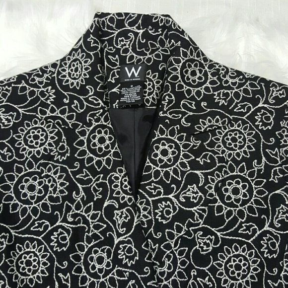 W Work to Weekend embroidered blazer - Picture 2 of 6