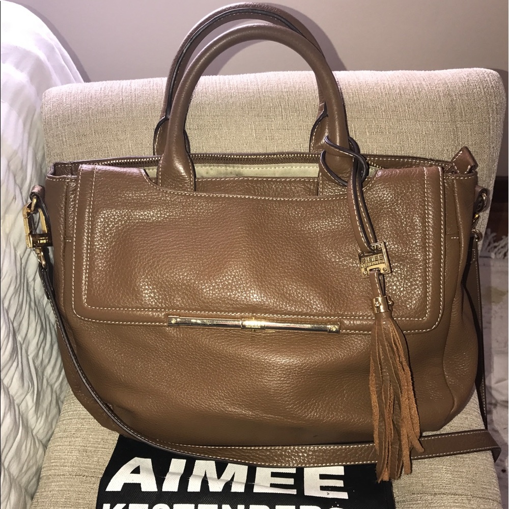 Aimee kestenberg tan leather purse NWOT.