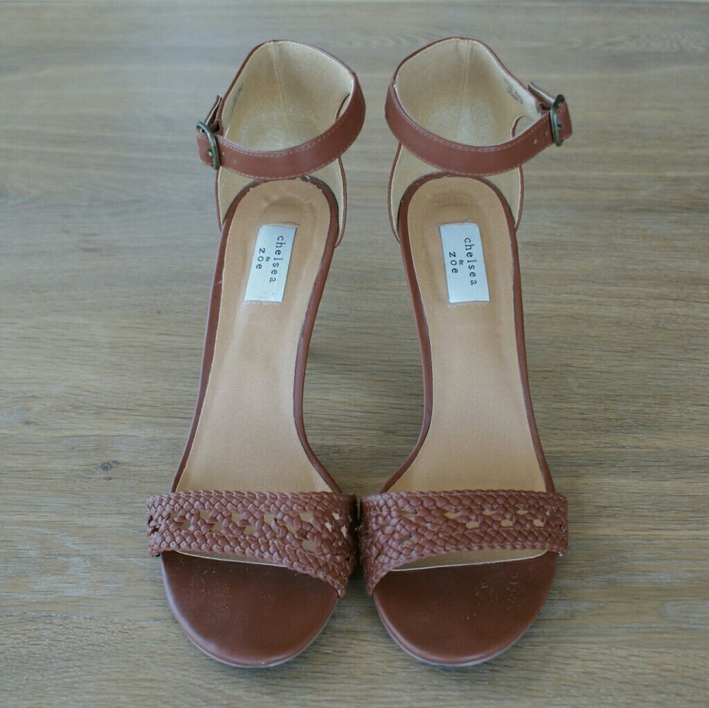 Chelsea & Zoe Kaelana Heels in Cognac Burnish
