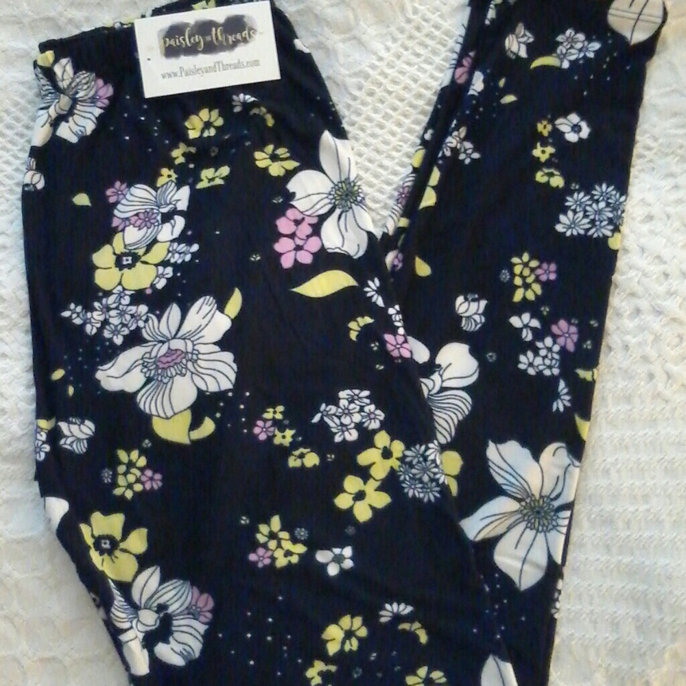 Paisley and Threads Spring Fling leggings