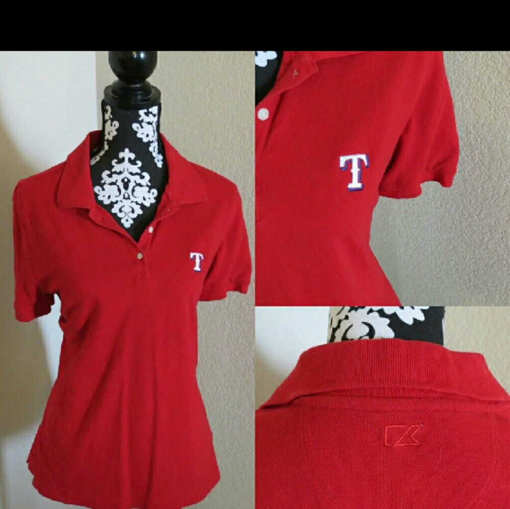 XL red Texas Rangers Polo
