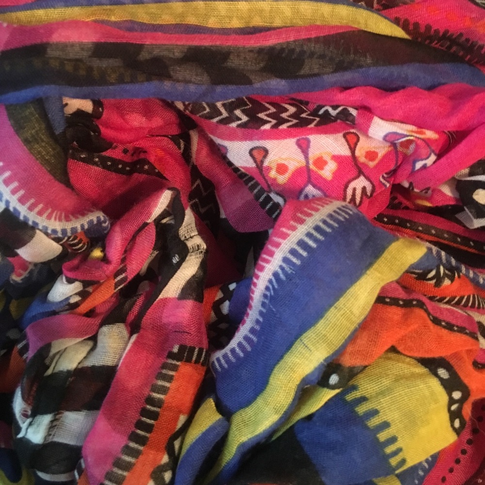 Fun multicolor infinity scarf!! - Picture 3 of 4