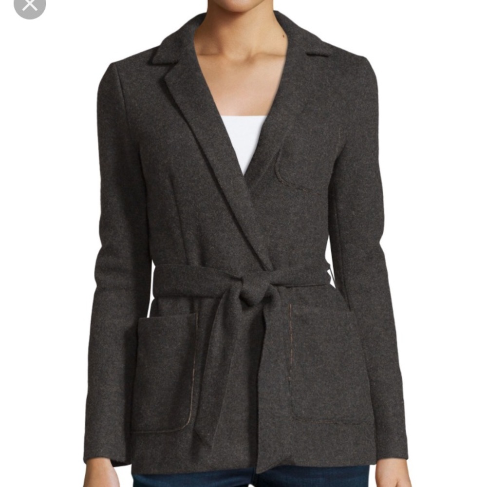 Jolie wool-blend tie jacket