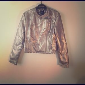Rampage NWT Bianca Liquid Metallic Jacket