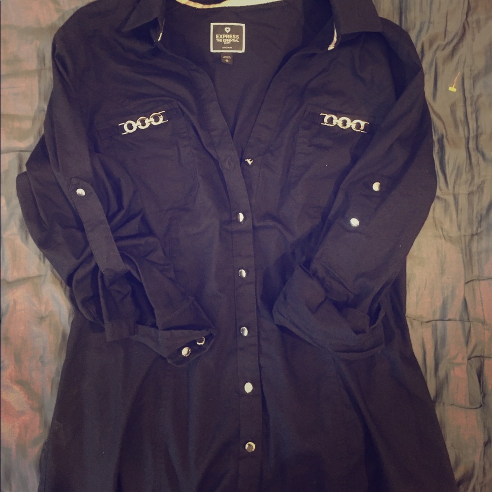 Unique button down express shirt