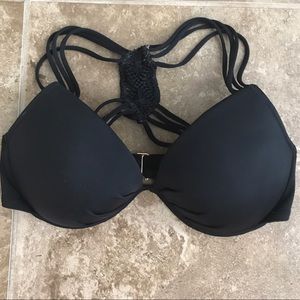 Black bathing suit top