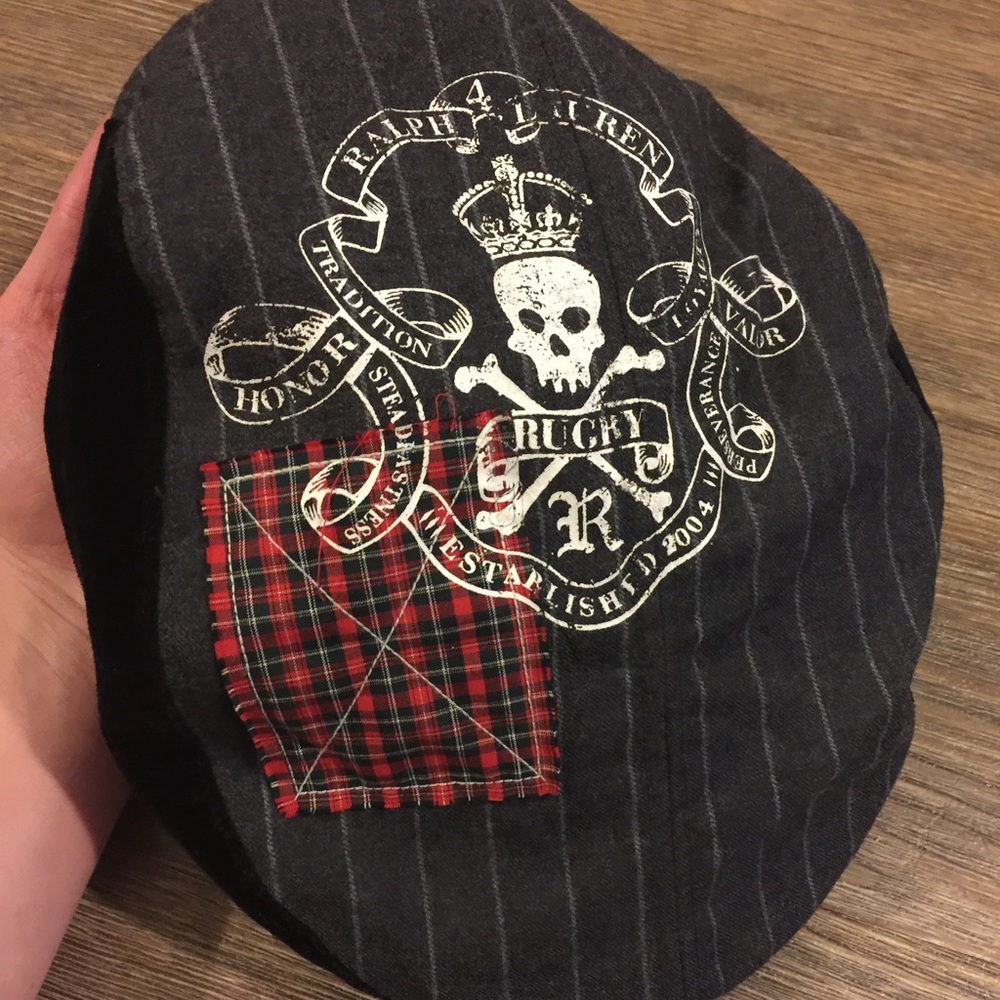 Rare rugby by Ralph Lauren hat tam newsboy