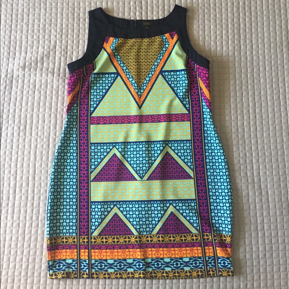 ILE New York Geometric Sheath Dress