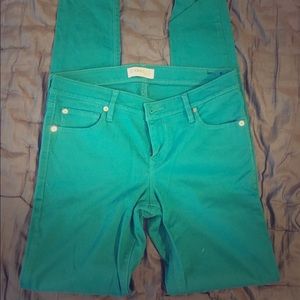 Turquoise express pants excellent condition!