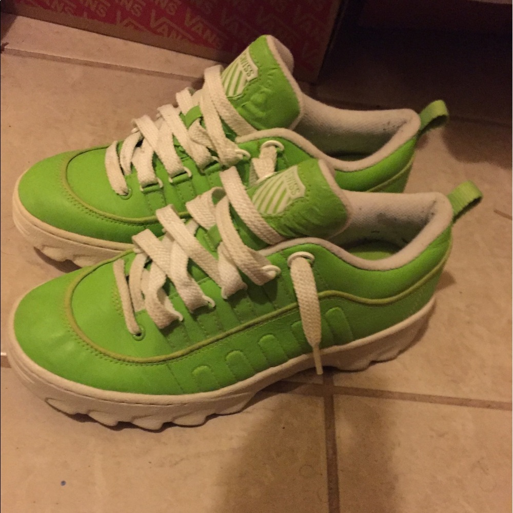 K Swiss Lime Green Sneakers
