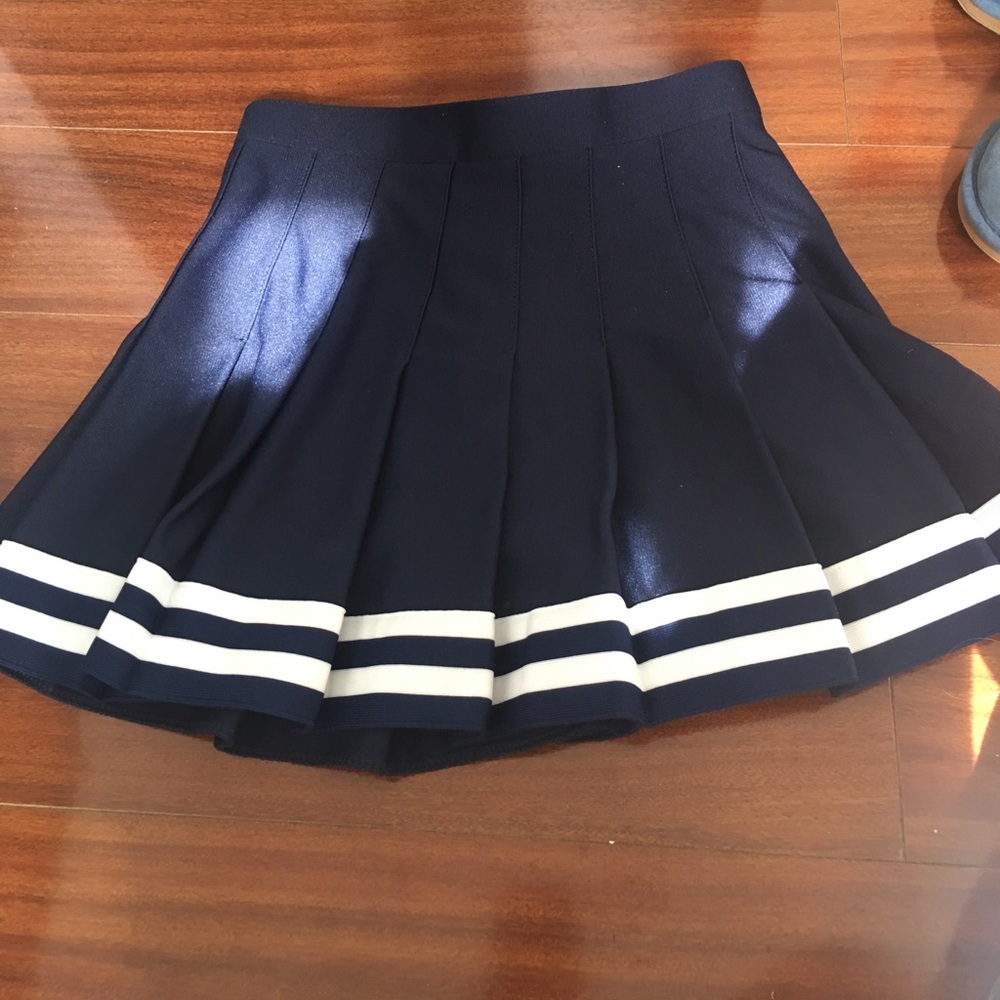 adult XS navy cheerleading skirt