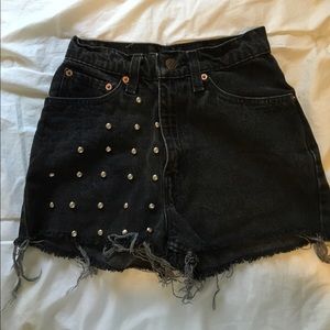 High waisted studded