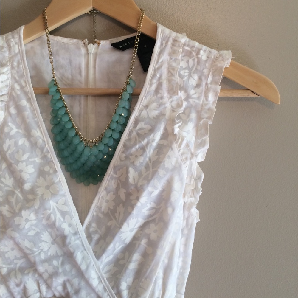 {Marc Jacobs} Floral White Dress